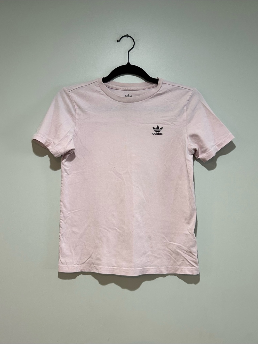 adidas Light Pink Trefoil Short Sleeve Crew Tee